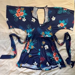 Kimono style romper